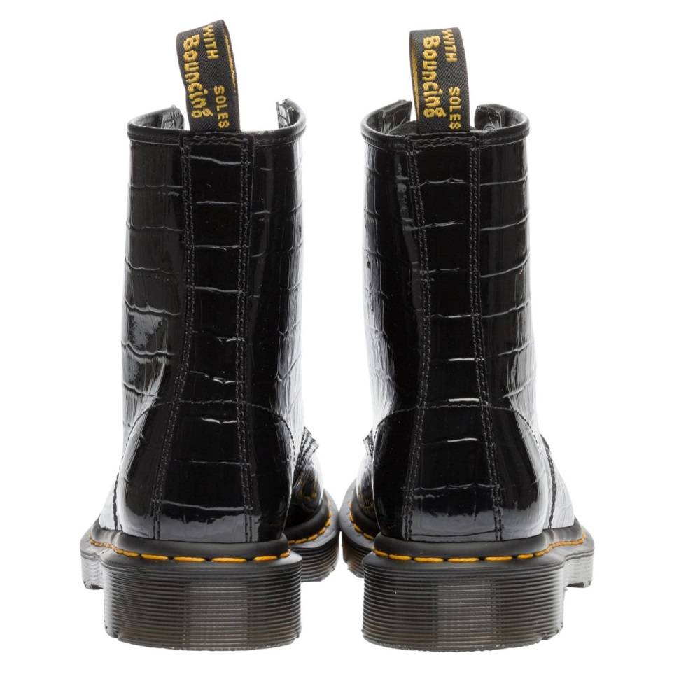 1460 patent croc emboss boots hot sale