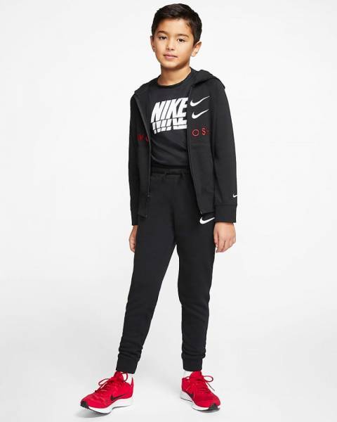 NIKE BOYS FRENCH TERRY SWOOSH HOODED - CT9452-010