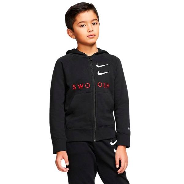 NIKE BOYS FRENCH TERRY SWOOSH HOODED - CT9452-010