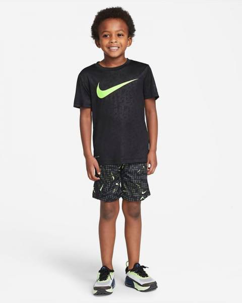 NIKE LITTLE KIDS PRINTED RUN SHORTS - 86H480-023