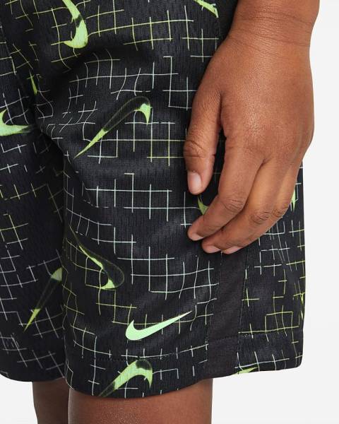 NIKE LITTLE KIDS PRINTED RUN SHORTS - 86H480-023