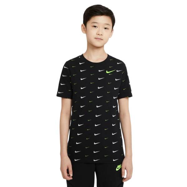 NIKE NSW BOYS SWOOSH ALL OVER PRINT TEE - DC7530-010