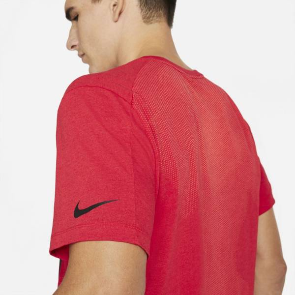 NIKE PRO DRI-FIT SHORT-SLEEVE BURNOUT TEE - CU4975-657