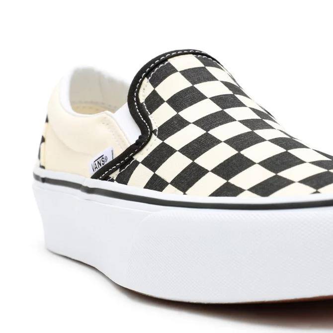 VANS CHECKERBOARD CLASSIC SLIP ON PLATFORM VN00018EBWW