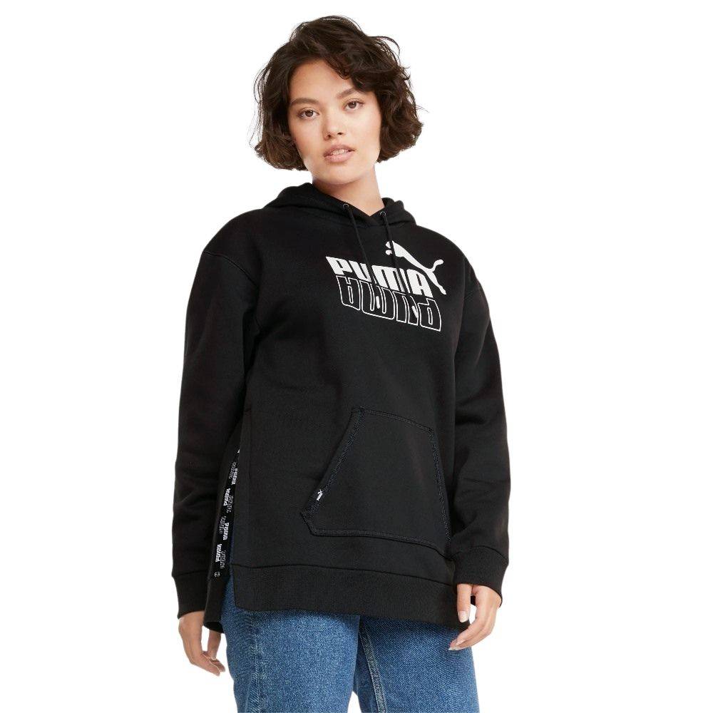 PUMA WOMENS POWER ELONGATED HOODIE - 589540-01