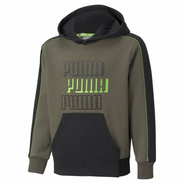 PUMA ALPHA YOUTH FLEECE HOODIE - 589275-44