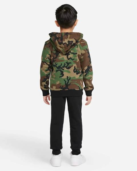 NIKE JORDAN LITTLE KIDS CAMO FLEECE SET - 85A833-E4F