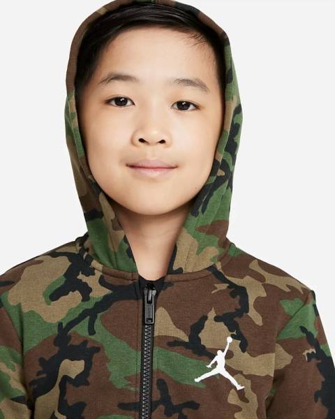 NIKE JORDAN LITTLE KIDS CAMO FLEECE SET - 85A833-E4F