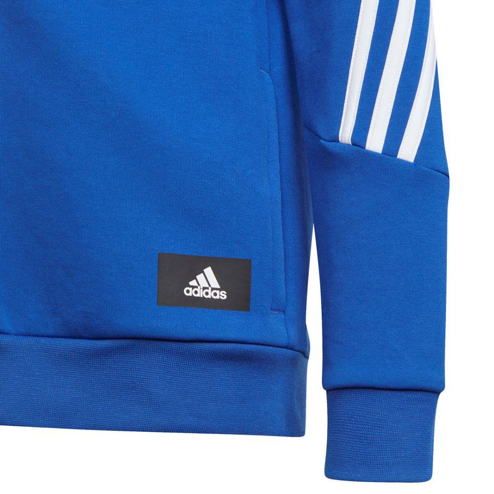 ADIDAS BOYS FUTURE ICONS 3-STRIPES FULL-ZIP HOODIE - H26636