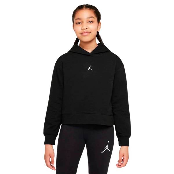 NIKE JORDAN GIRLS JUMPMAN CROPPED HOODIE - 45A858-023