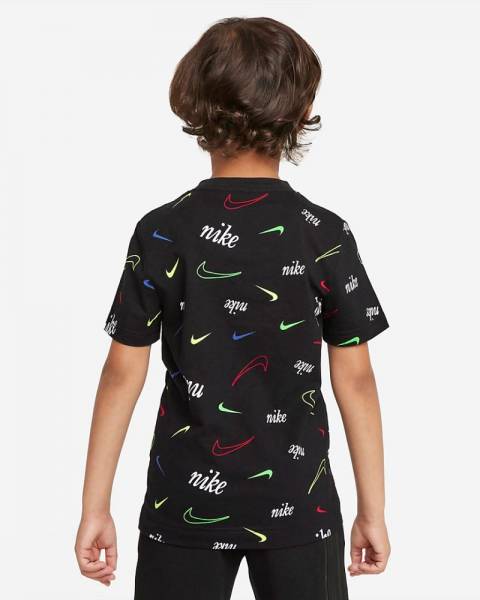 NIKE LITTLE KIDS SCRIPT SWOOSH TEE - 86I011-023