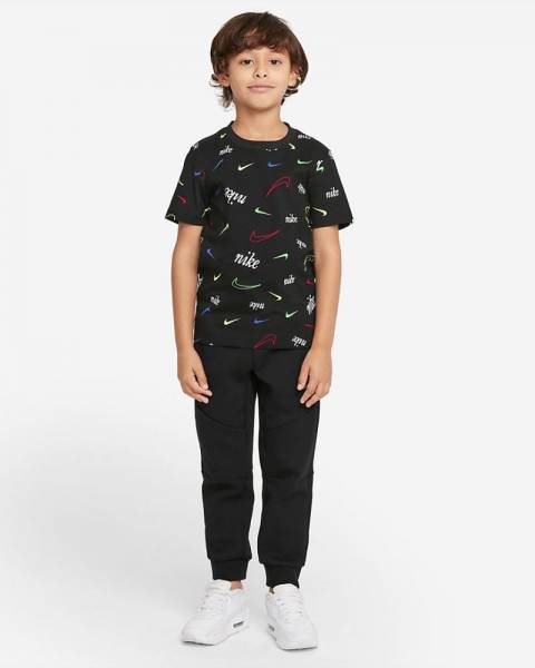 NIKE LITTLE KIDS SCRIPT SWOOSH TEE - 86I011-023