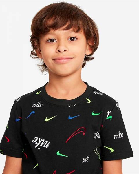 NIKE LITTLE KIDS SCRIPT SWOOSH TEE - 86I011-023