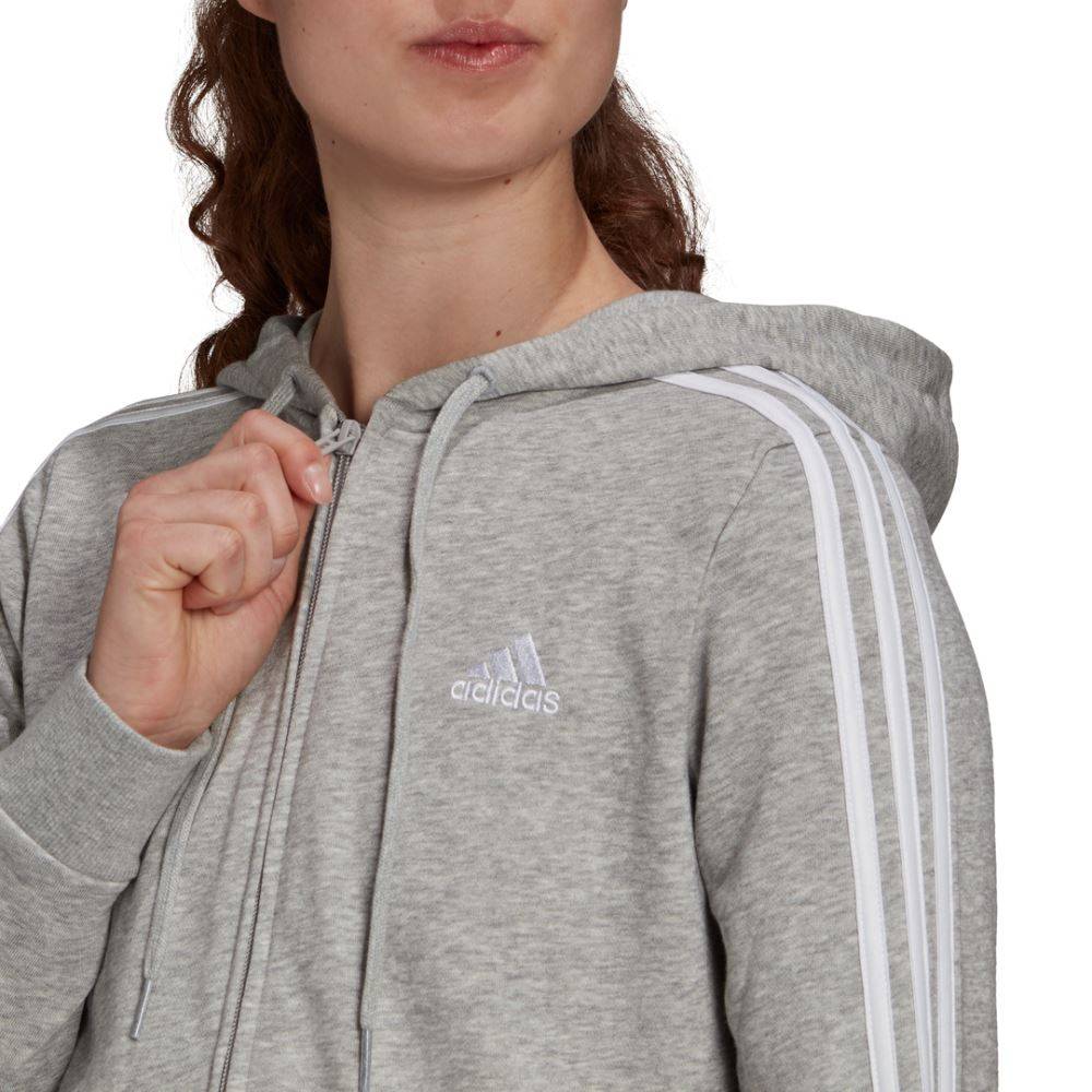★人気★ Adidas W 3S FT FZ HD Jacket Women's Wonder Bauxite ADIDAS Kapuzenjacke 'W 3S FT FZ S HD' - wonder quartz/white