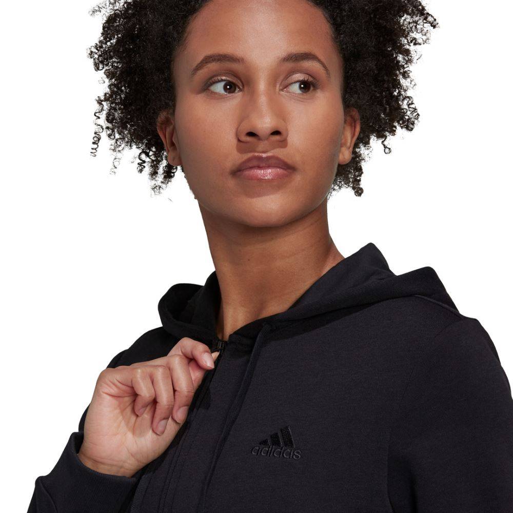 ADIDAS WOMENS ESSENTIALS LOGO FULL ZIP HOODIE H07761