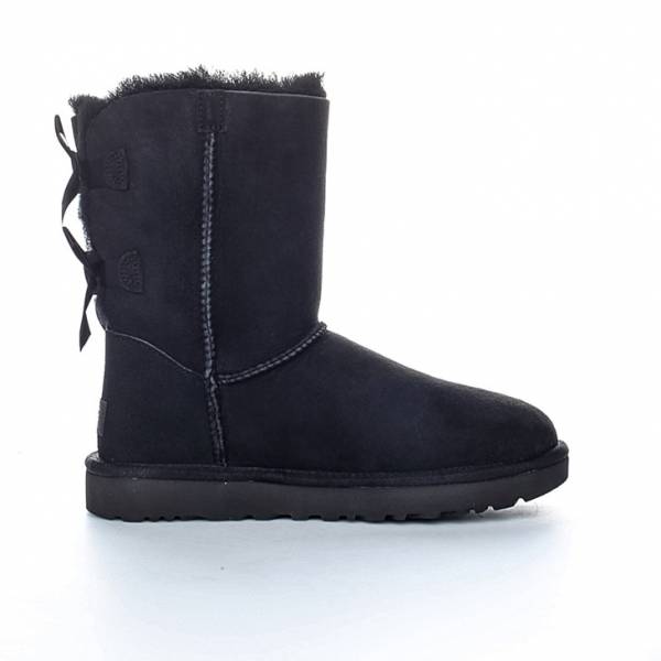 UGG BAILEY BOW II CLASSIC SHORT BOOT - 1016225-BLK