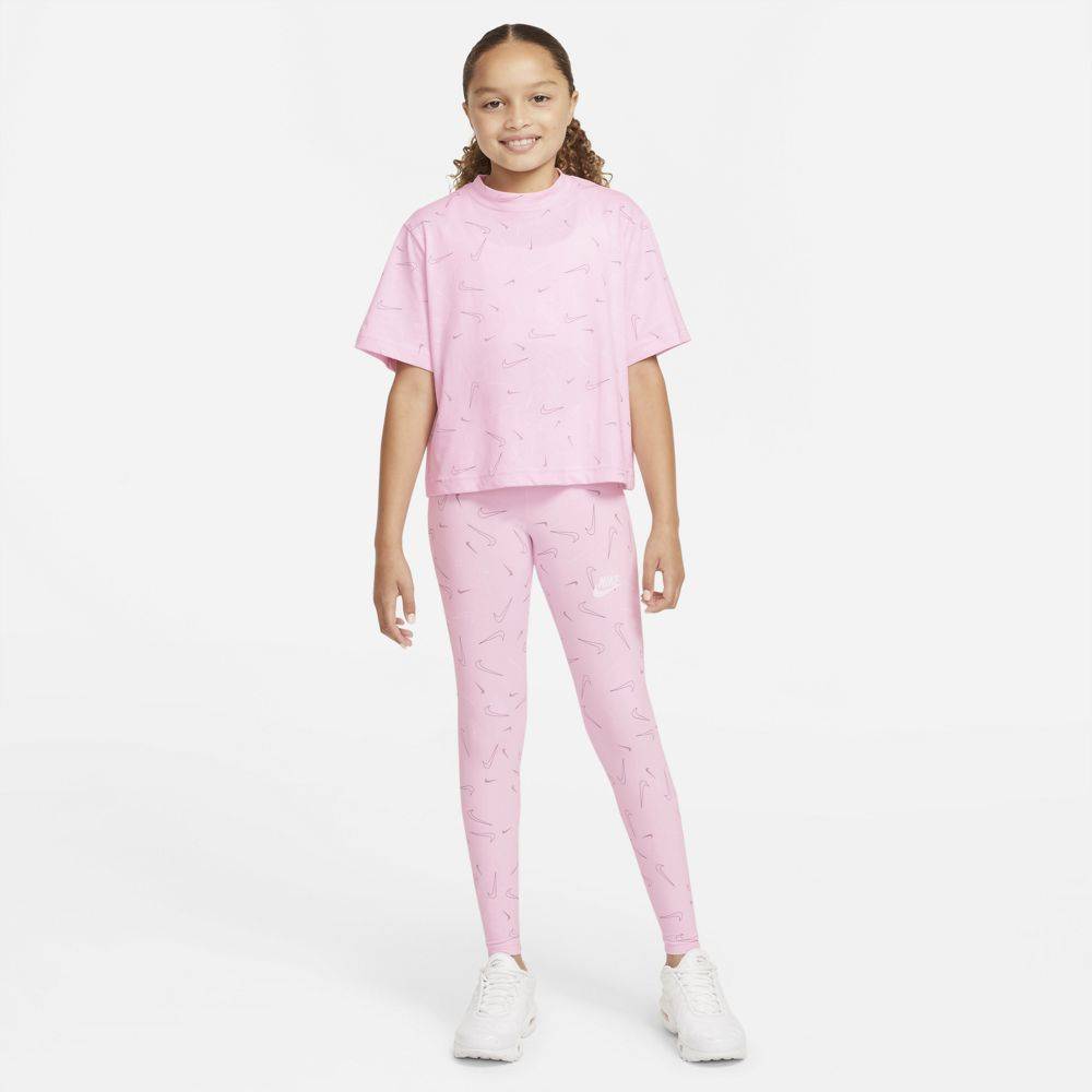 NIKE GIRLS SPORTSWEAR BOXY SWOOSH FETTE - DJ6935-663