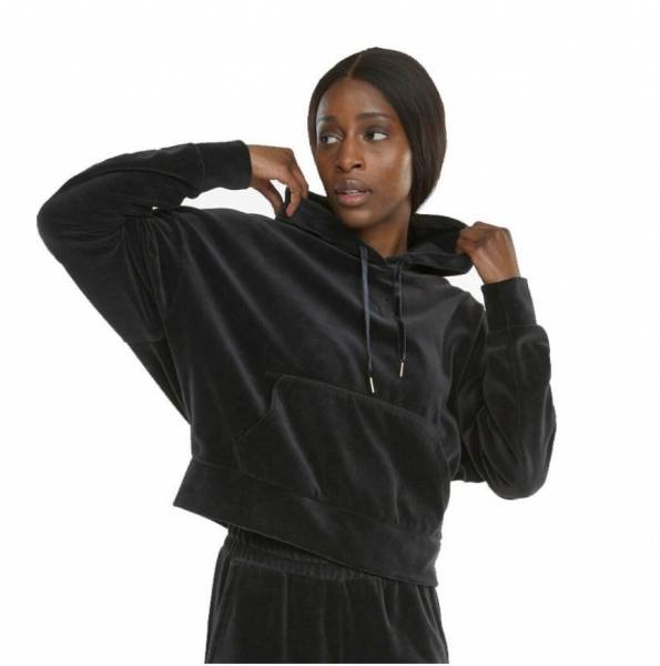 PUMA WOMENS HER VELOUR HOODIE - 589520-01