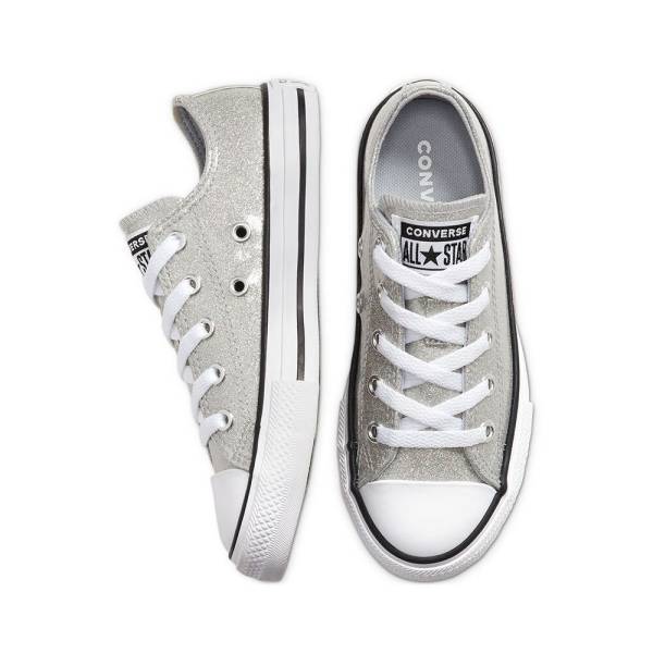 CONVERSE CHUCK TAYLORALL STAR COATED GLITTER  GIRLS SHOES - 666896C