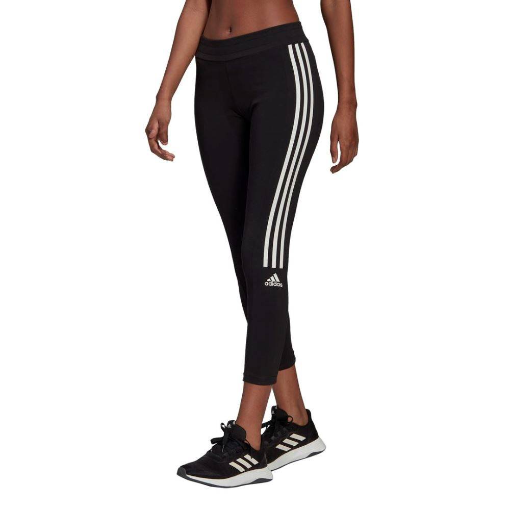 Adidas TF 3/4 3 BAR T GL0691 TRAINING black TIGHTS (3/4) For Women