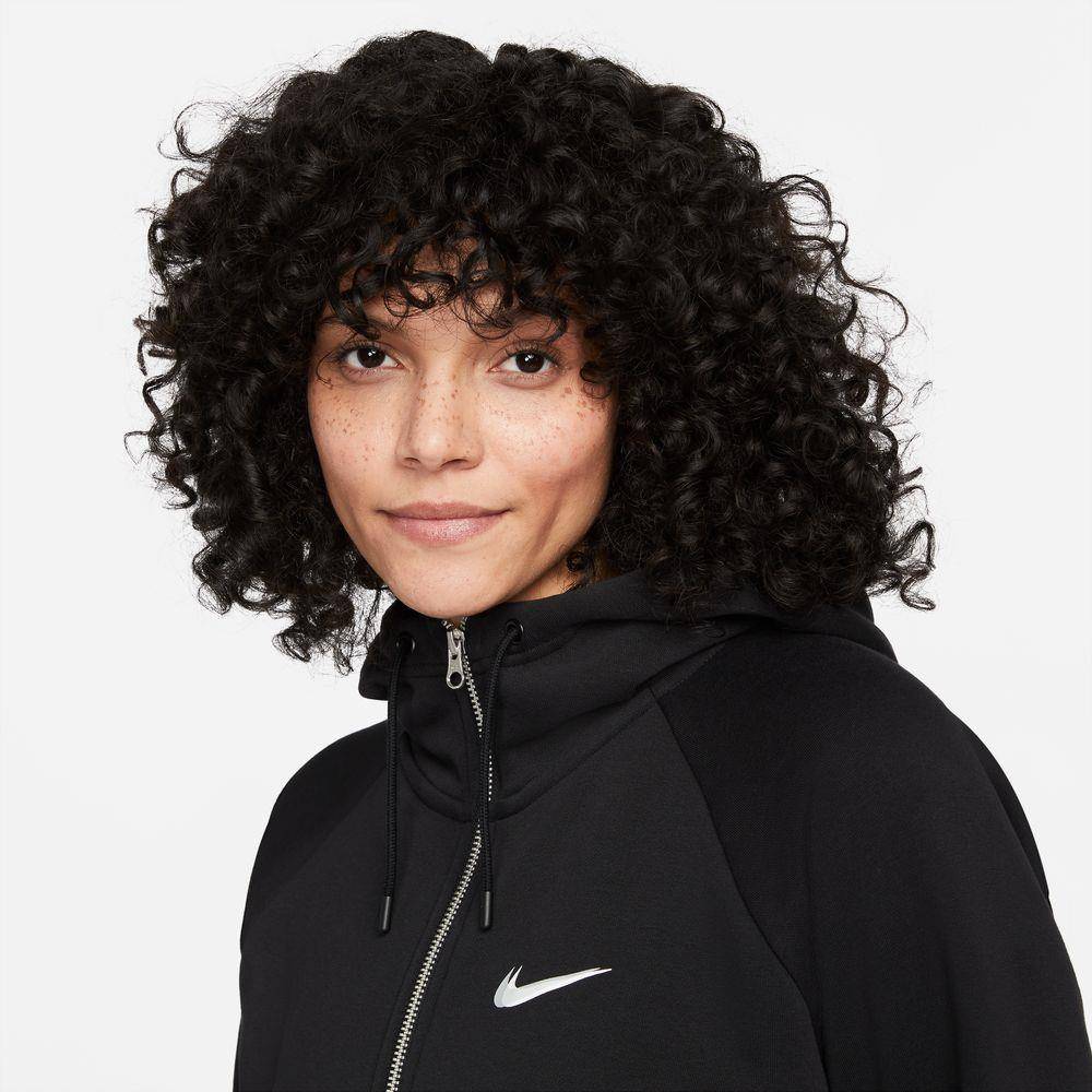 NIKE SPORTSWEAR WOMENS FULL-ZIP FLEECE HOODIE - DO2564-011