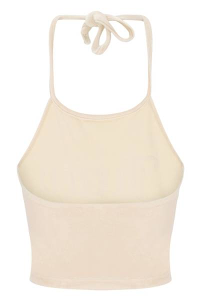 JUICY COUTURE VELOUR HALTER TOP - DIAMANTE - JCWC122002-246