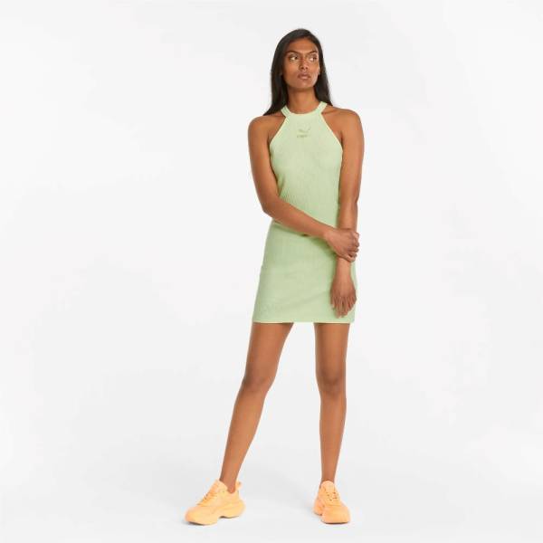 PUMA CLASSICS RIBBED WOMENS SLEEVELESS DRESS - 533453-36