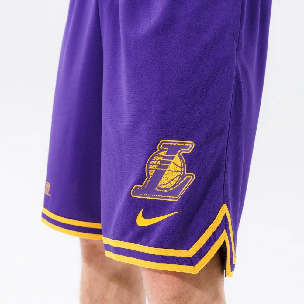 Nike NBA Los Angeles Lakers Men's Shorts Purple DH9175-504