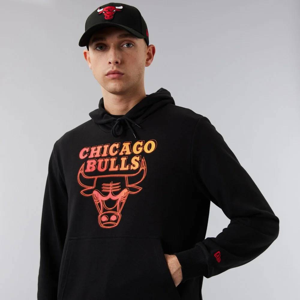 Official New Era NBA Essentials Chicago Bulls Full Zip Hoodie C2_360