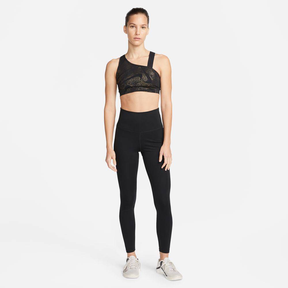 NIKE DRI-FIT WOMENS SWOOSH ASSYMETRICAL SPORT BRA - DQ5242-010