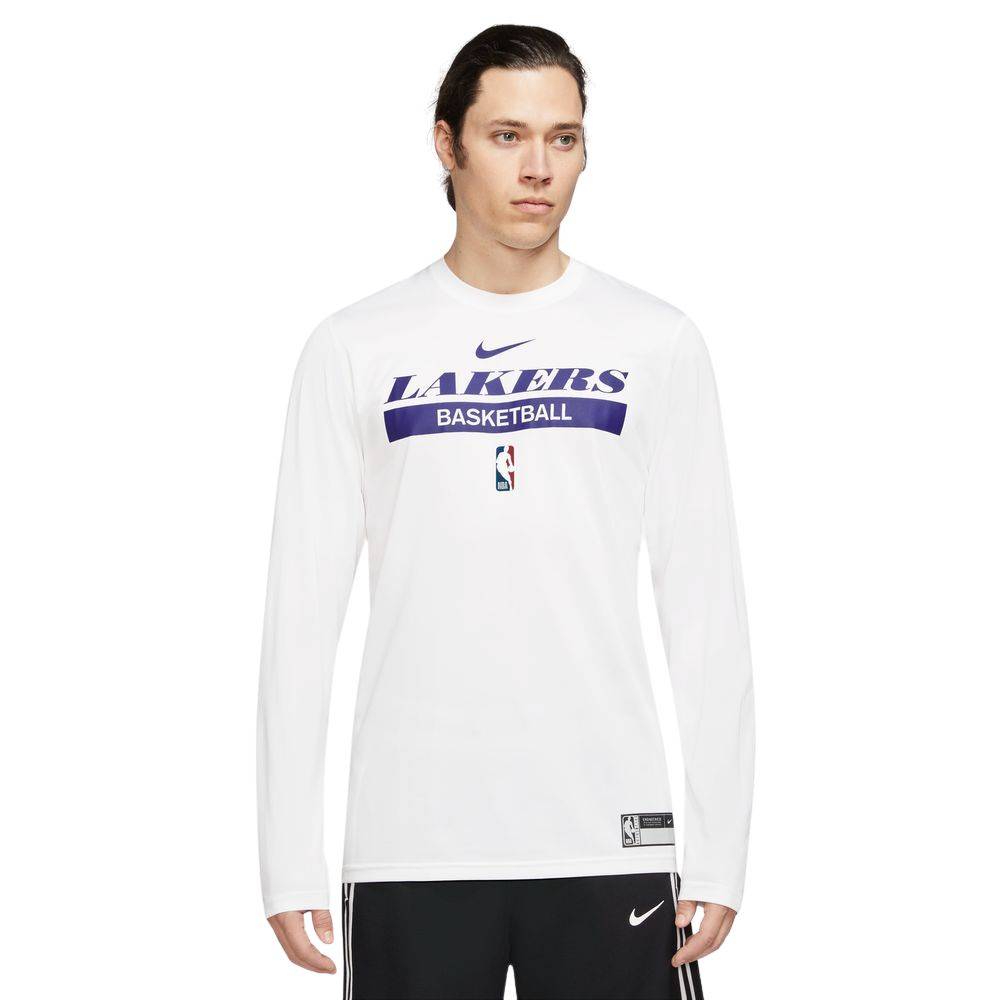 Nike, Tops, Los Angeles Lakers Long Sleeve Shirt