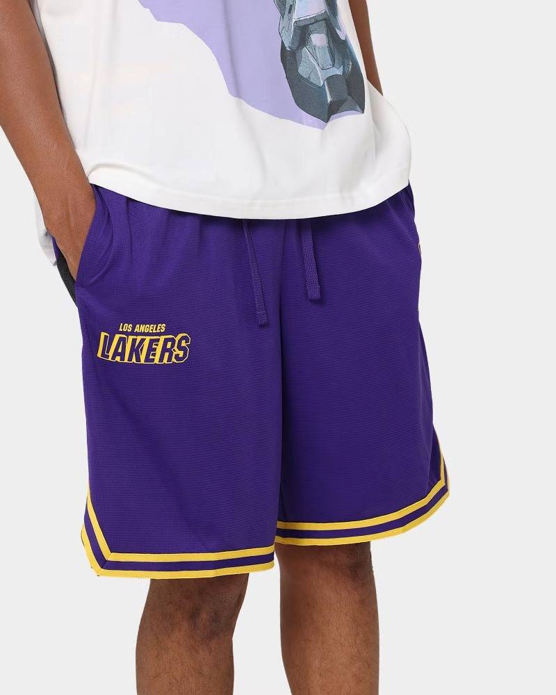 Nike Basketball NBA LA Lakers DNA unisex shorts in purple