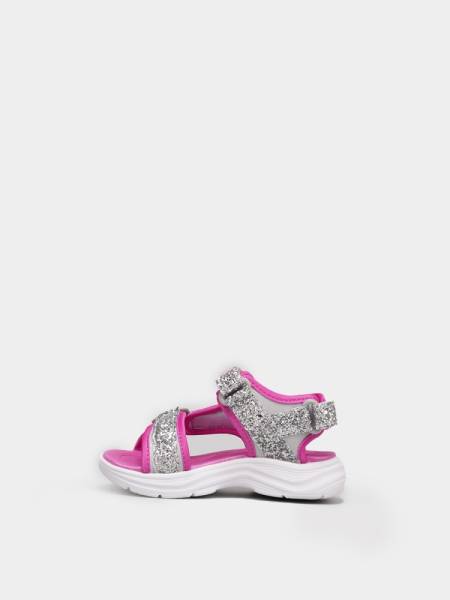 SKECHERS GIRLS GLITTERY GLAM SANDALS - 302965N-SLHP