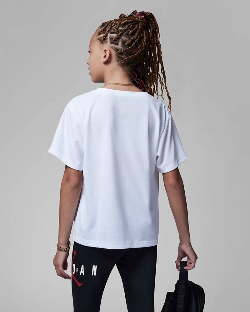NIKE JORDAN GIRLS HUBRID SUSTAINABLE TEE 45B923001