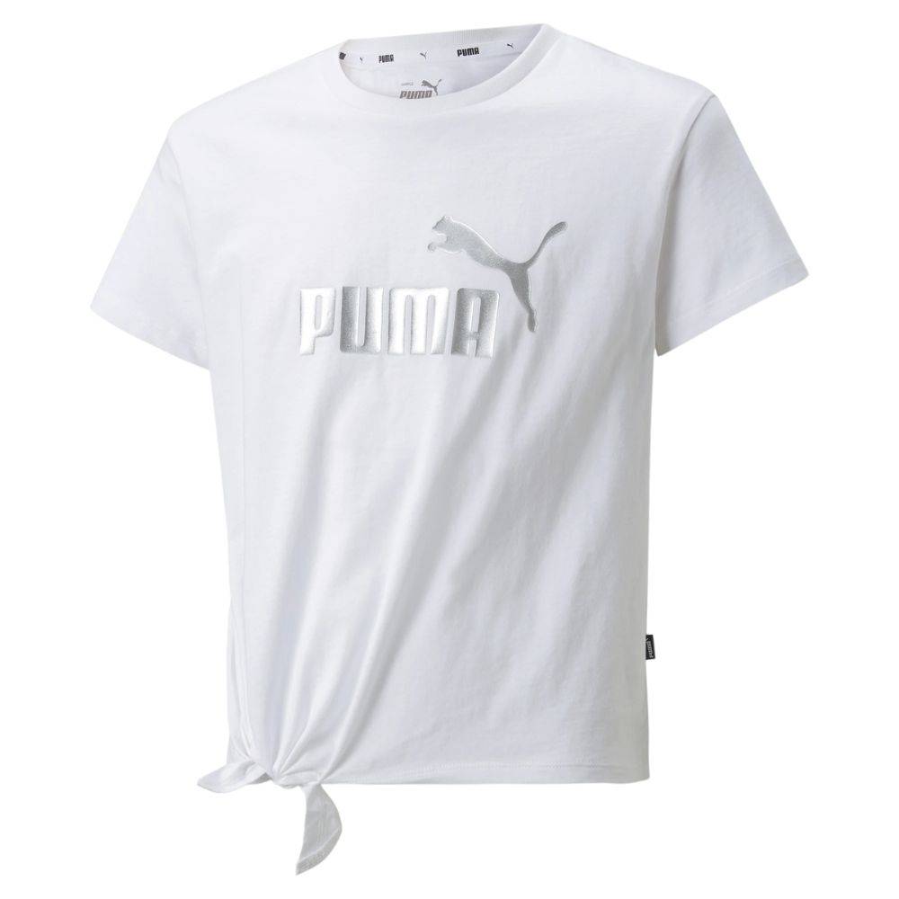 PUMA ESSENTIALS GIRLS LOGO KNOTTED TEE - 846956-02