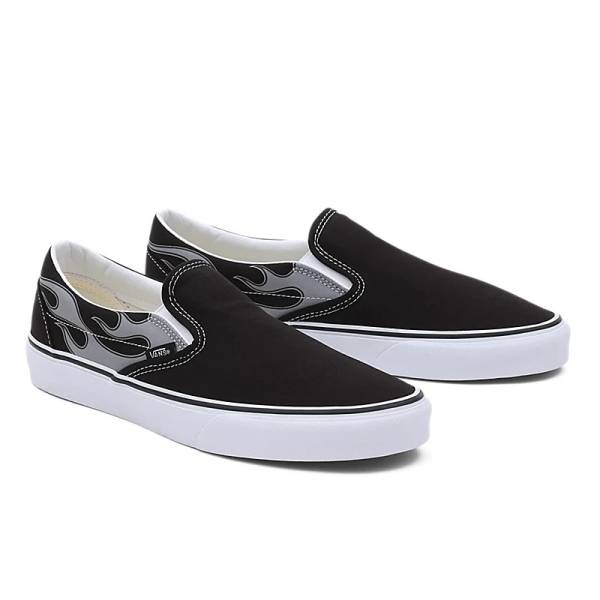 VANS CLASSIC REFLECTIVE FLAME SLIP-ON SHOES - VN0A7Q5DBM8