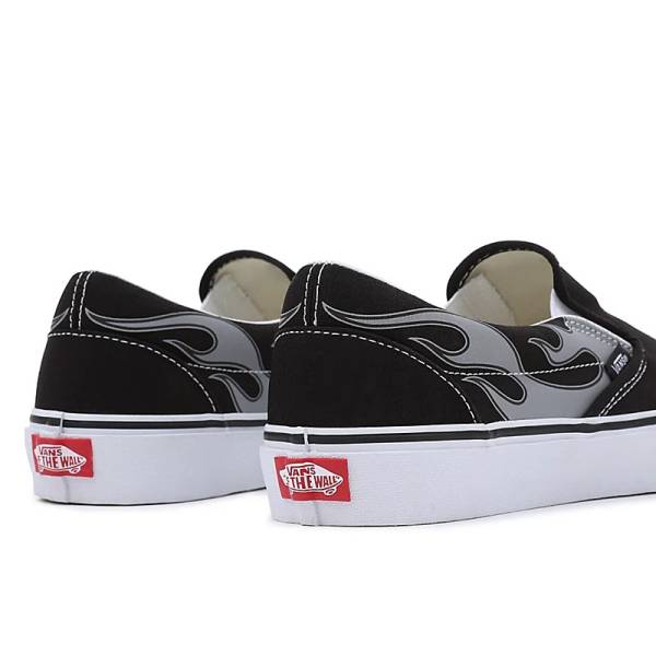 VANS CLASSIC REFLECTIVE FLAME SLIP-ON SHOES - VN0A7Q5DBM8