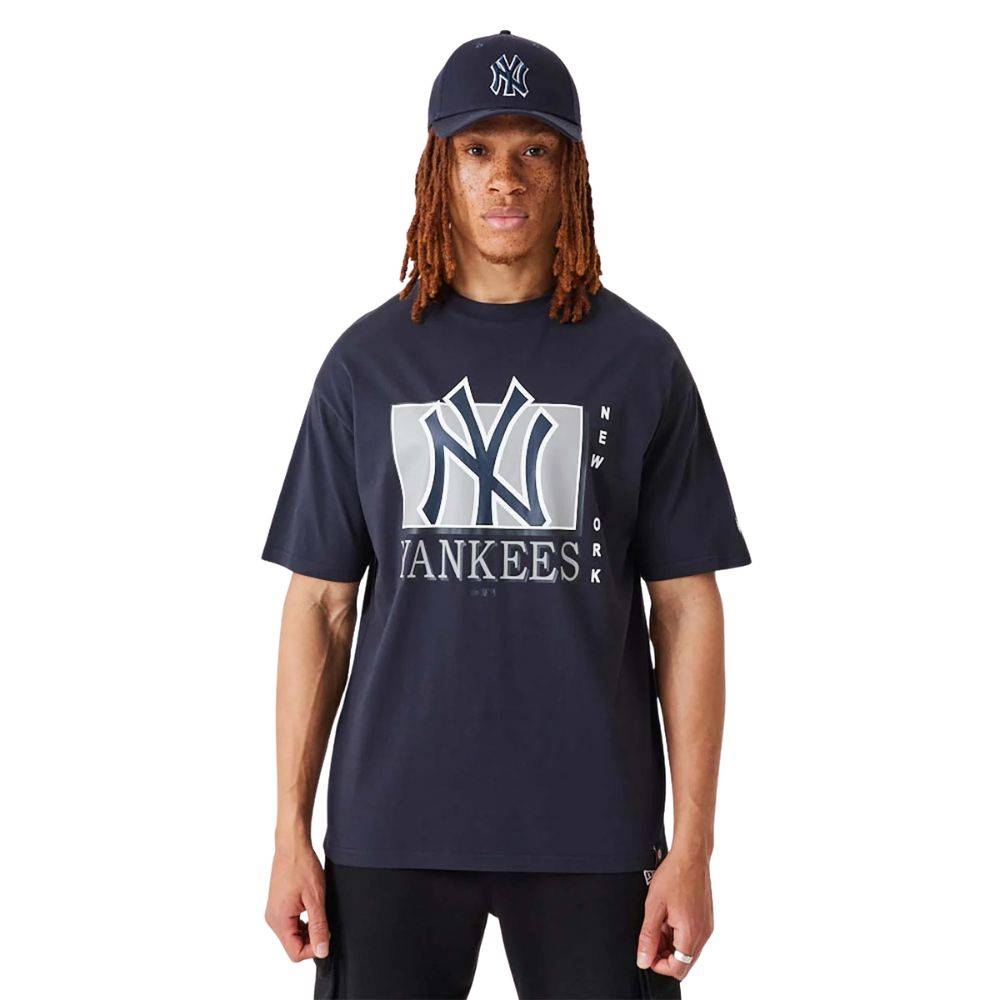 New Era New York Yankees wordmark t-shirt in white