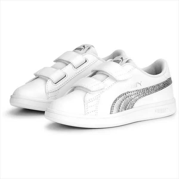 PUMA SMASH V2 METALLICS V KIDS SHOES - 389683-01