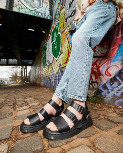 Dr.Martens｜SANDALS (GRYPHON (15695001)) Gryphon Brando Leather Gladiator Sandals in Black Brando