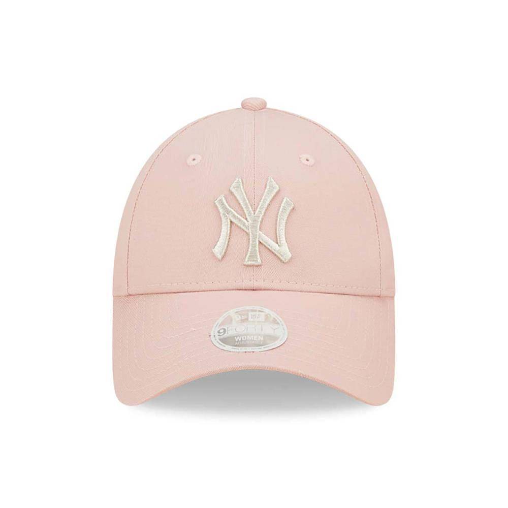 New Era Womens New York Yankees Metallic Logo 9FORTY Baseball Cap