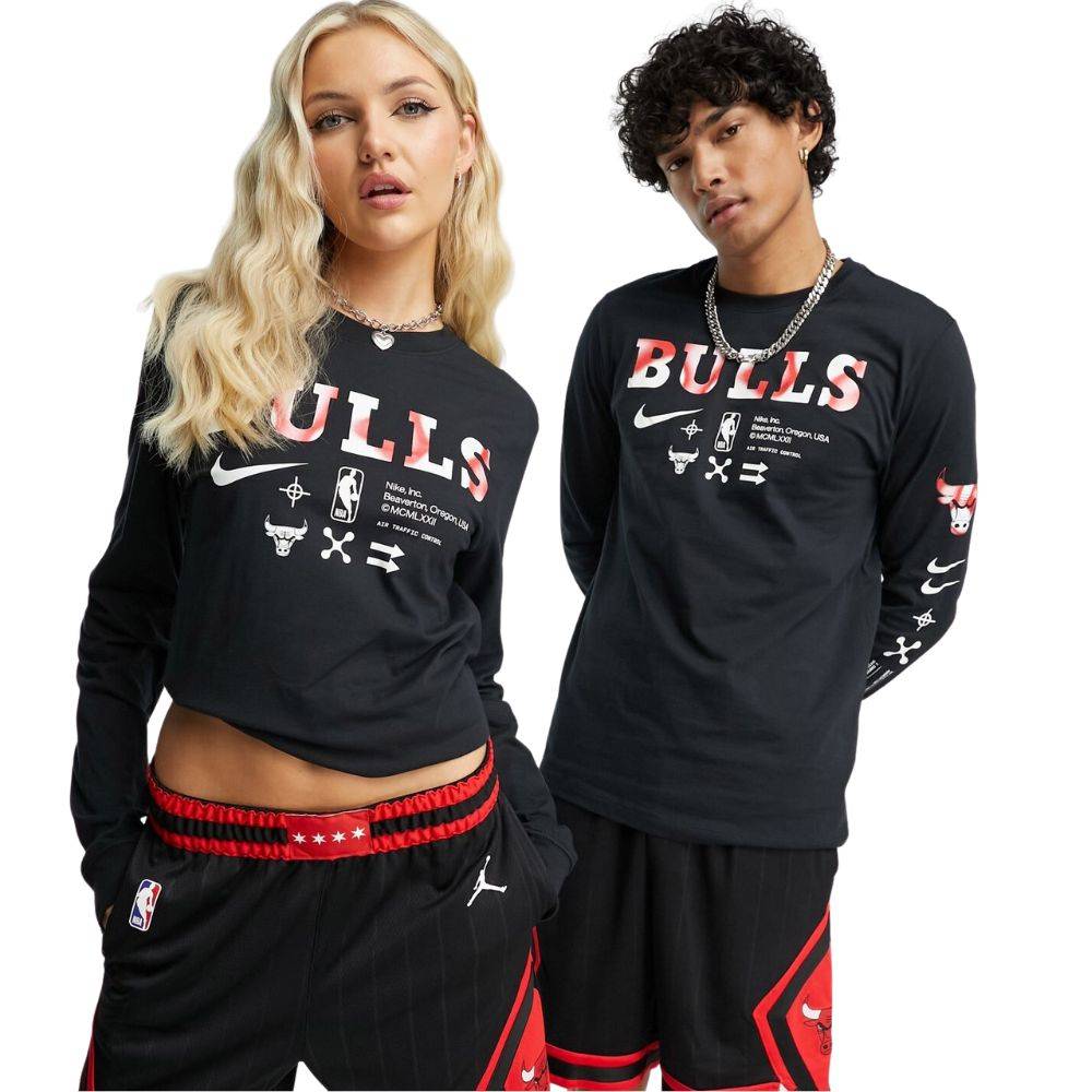 Chicago Bulls Nike Air Traffic Control Logo Long Sleeve T-Shirt - Mens