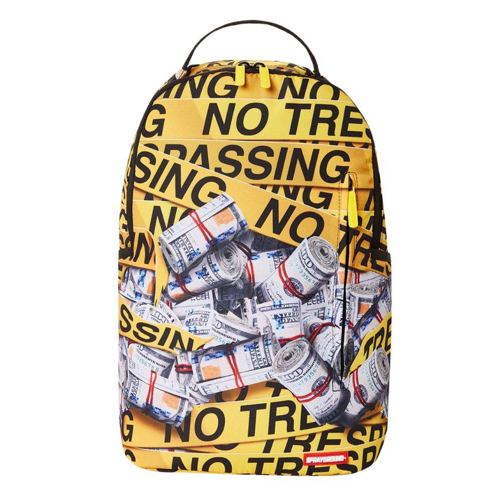 Sprayground Money Stash Flap DLXSV Unisex White/Grey Backpack