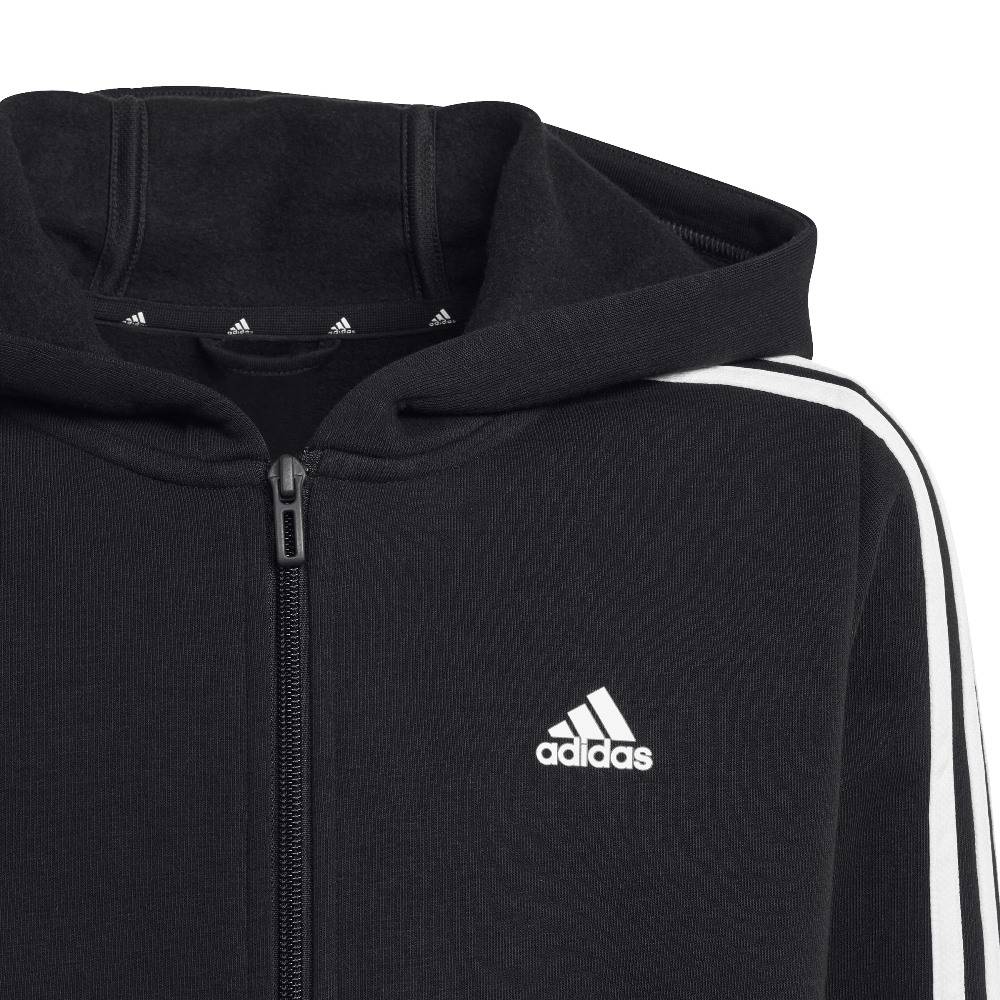 Adidas 3 stripe circle hoodie hotsell