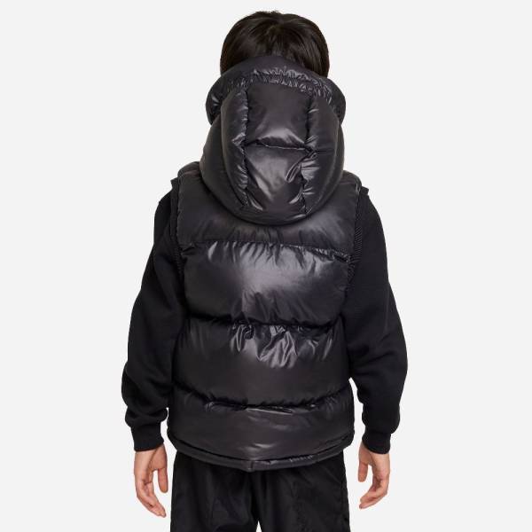 NIKE KIDS THERMA FIR REBEL LOOSE HOODED VEST FD2844 010
