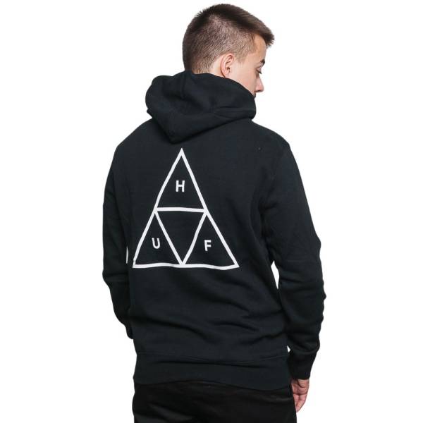 HUF SET TT PULLOVER HOODIE - PF00572-BLACK