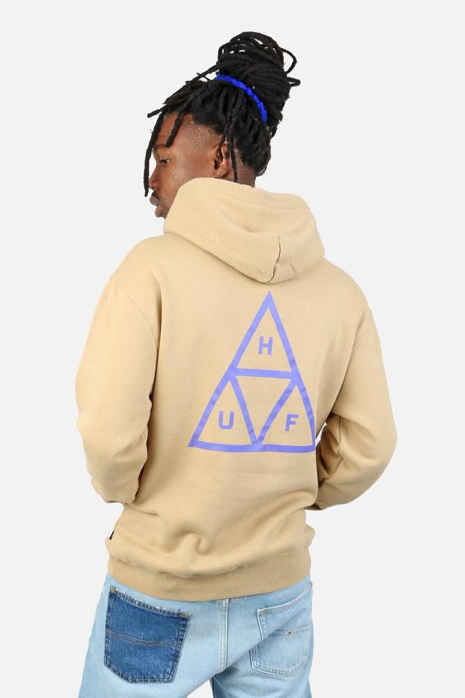 HUF SET TT PULLOVER HOODIE - PF00572-OATMEAL