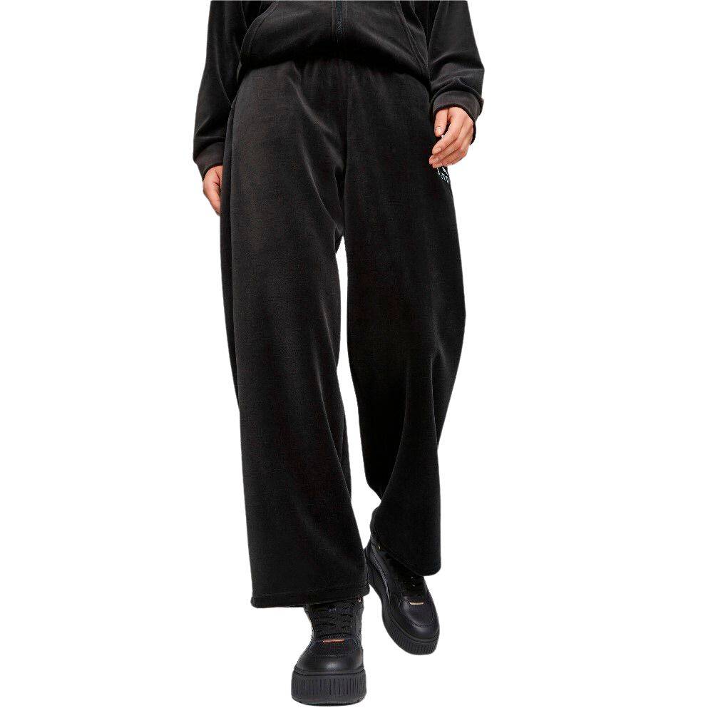  PUMA Essentials Elevated Velour Straight Pants Alpine Snow XS :  Clothing, Shoes & Jewelry