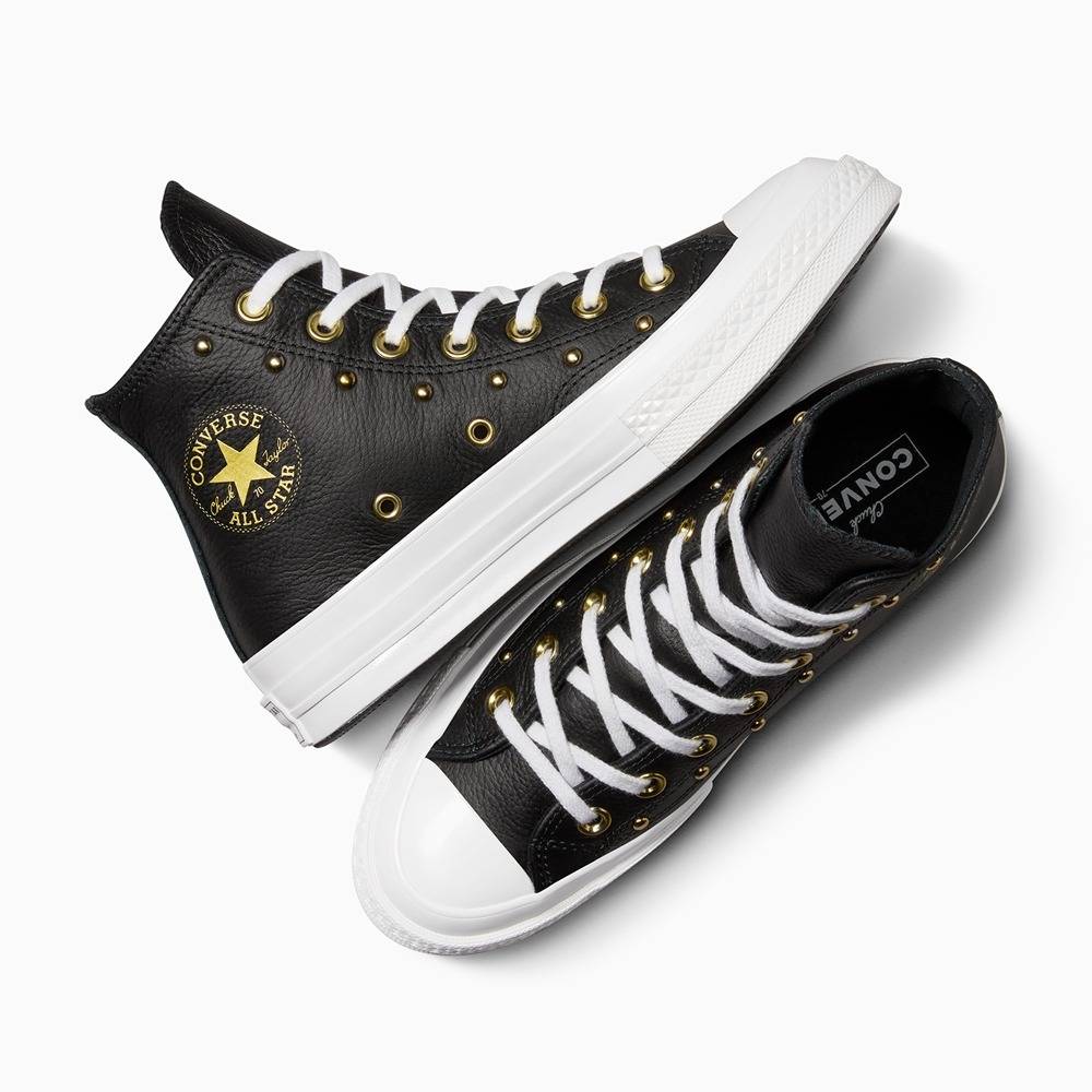 Studded deals leather converse