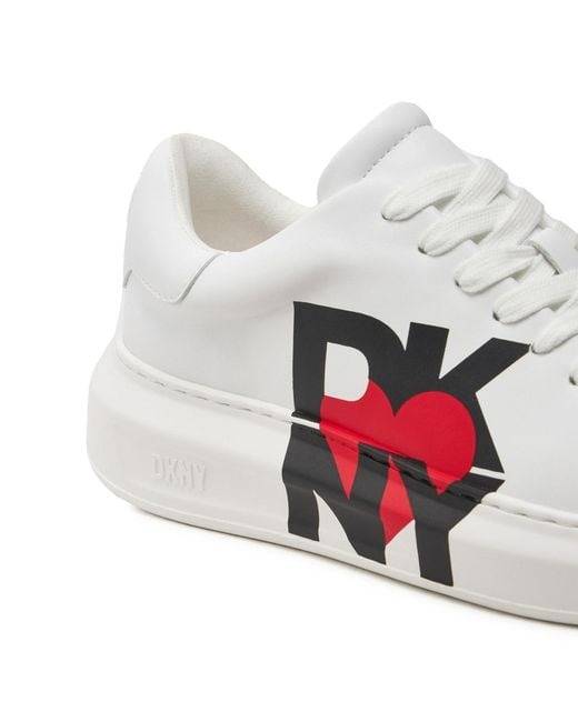 DKNY JARITA LACE UP CHUNKY SNEAKER - K2409681-WHT